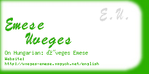 emese uveges business card